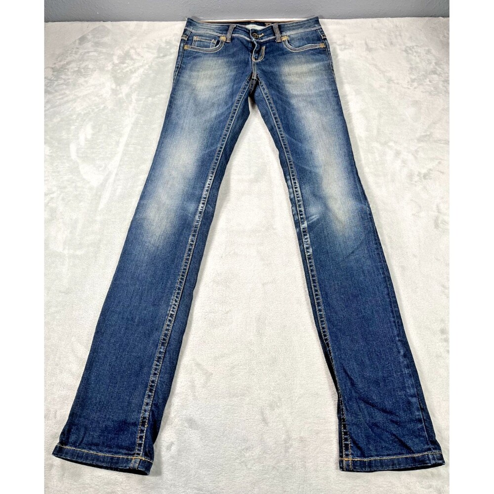 Rokker The Diva Blue Women's Motorcycle Jeans W26 L34 Schoeller Dynatec